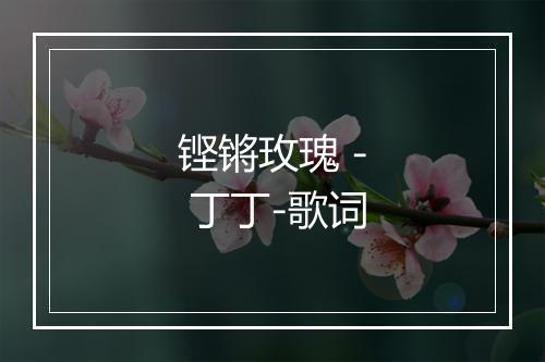 铿锵玫瑰 - 丁丁-歌词