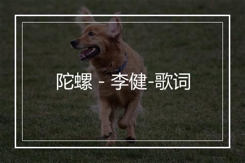 陀螺 - 李健-歌词