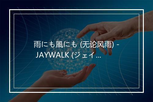 雨にも風にも (无论风雨) - JAYWALK (ジェイ・ウォーク)-歌词