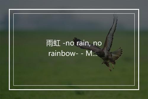 雨虹 -no rain, no rainbow- - Miss Monday-歌词