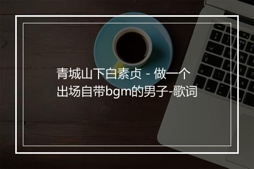 青城山下白素贞 - 做一个出场自带bgm的男子-歌词