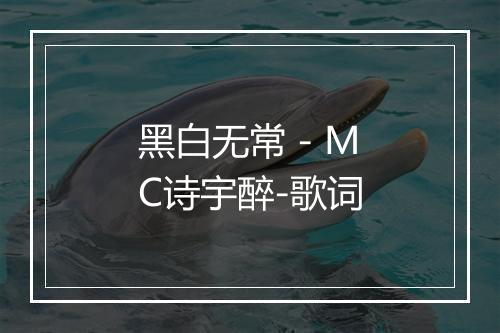 黑白无常 - MC诗宇醉-歌词