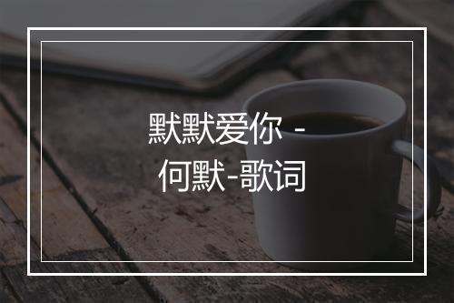 默默爱你 - 何默-歌词