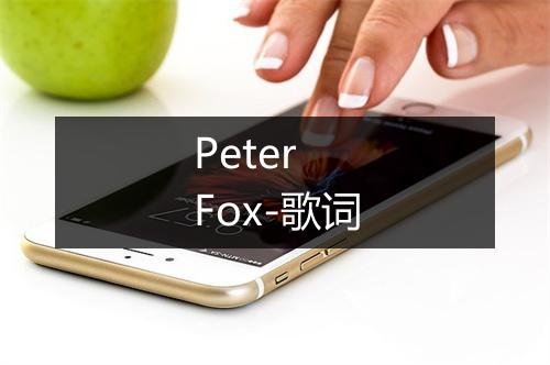 Peter Fox-歌词