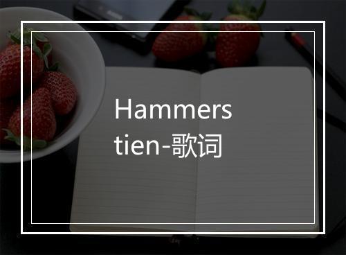 Hammerstien-歌词