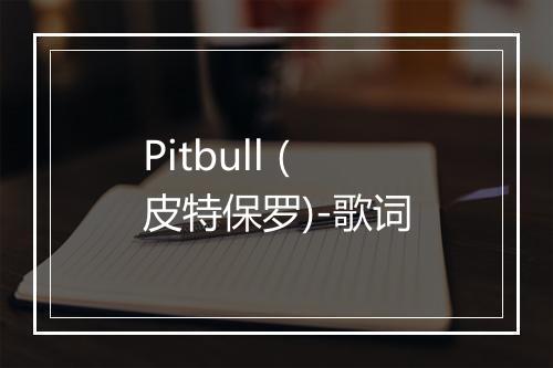 Pitbull (皮特保罗)-歌词