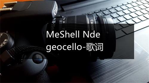 MeShell Ndegeocello-歌词