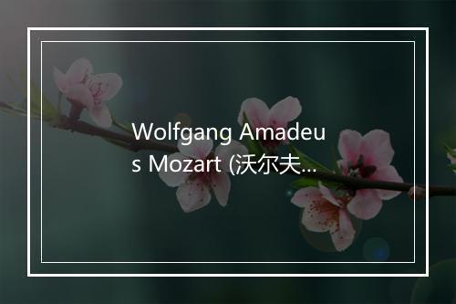 Wolfgang Amadeus Mozart (沃尔夫冈·阿马德乌斯·莫扎特)-歌词