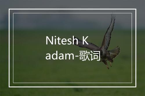 Nitesh Kadam-歌词