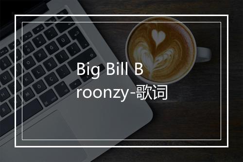 Big Bill Broonzy-歌词