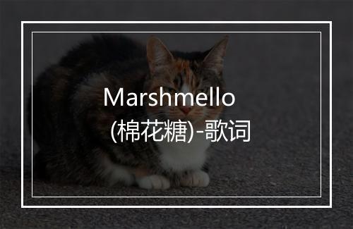 Marshmello (棉花糖)-歌词