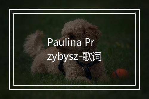 Paulina Przybysz-歌词