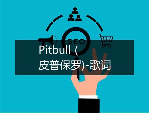 Pitbull (皮普保罗)-歌词