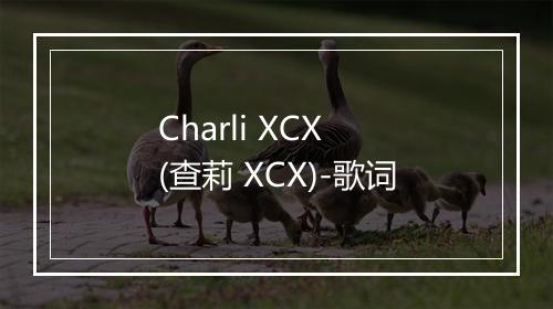 Charli XCX (查莉 XCX)-歌词