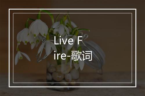 Live Fire-歌词