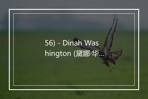 56) - Dinah Washington (黛娜·华盛顿)-歌词