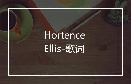 Hortence Ellis-歌词