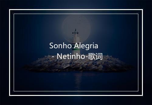 Sonho Alegria - Netinho-歌词