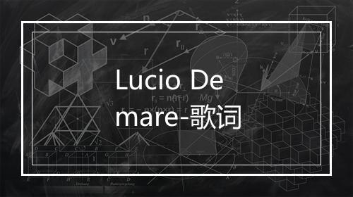 Lucio Demare-歌词