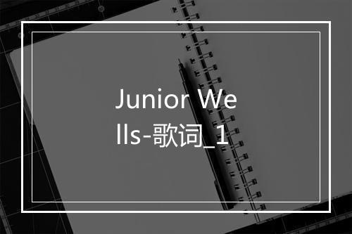 Junior Wells-歌词_1