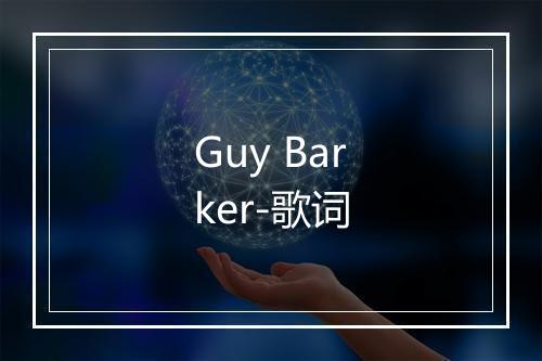 Guy Barker-歌词