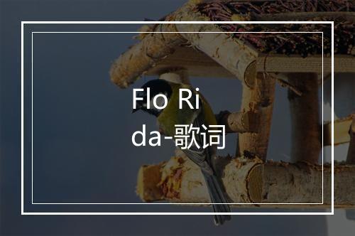 Flo Rida-歌词