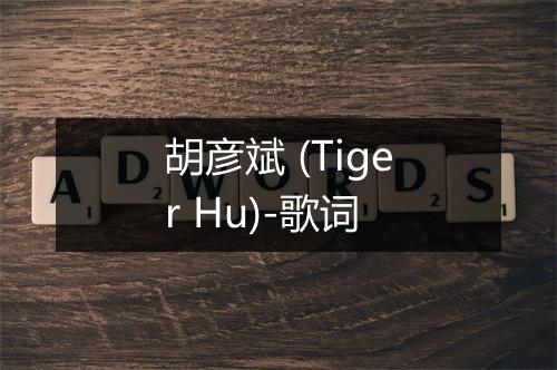 胡彦斌 (Tiger Hu)-歌词