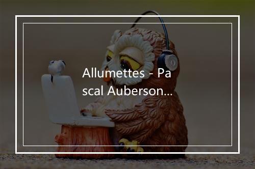 Allumettes - Pascal Auberson-歌词