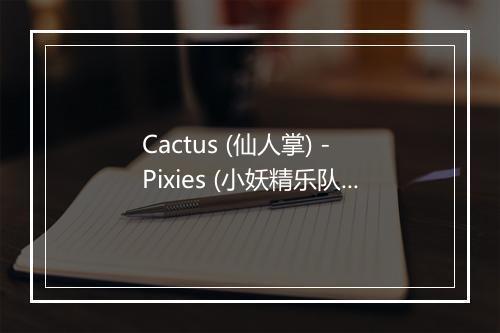 Cactus (仙人掌) - Pixies (小妖精乐队)-歌词