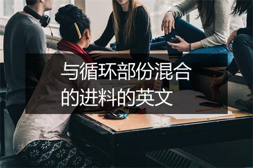 与循环部份混合的进料的英文