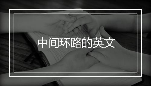 中间环路的英文