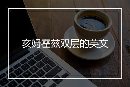 亥姆霍兹双层的英文