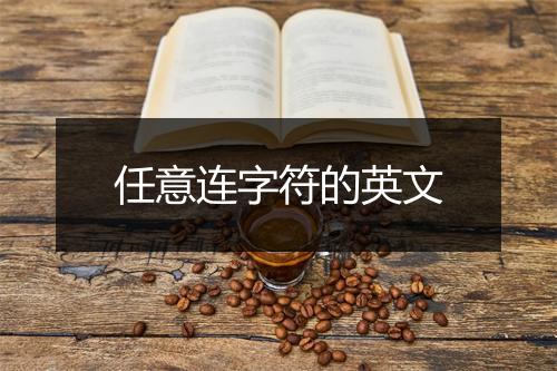 任意连字符的英文