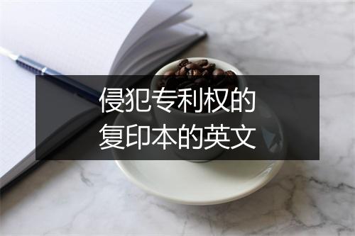 侵犯专利权的复印本的英文