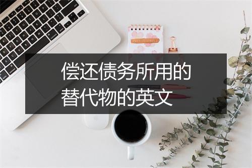 偿还债务所用的替代物的英文