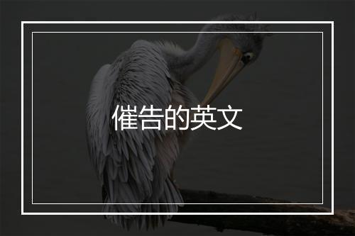 催告的英文