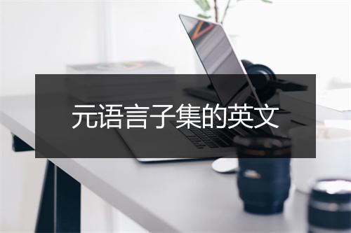 元语言子集的英文