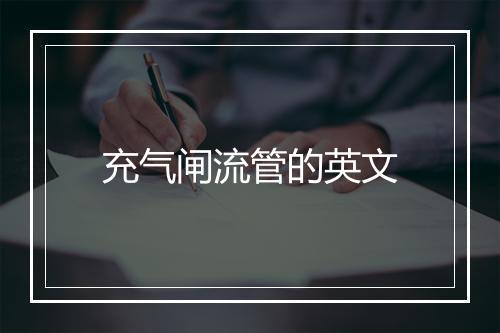 充气闸流管的英文