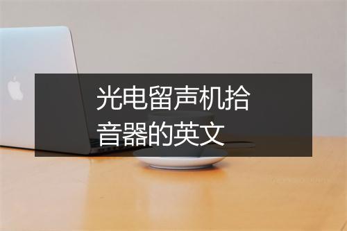 光电留声机拾音器的英文