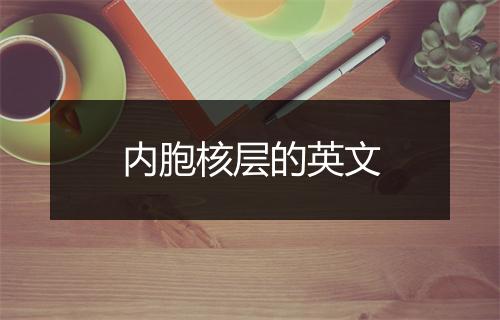 内胞核层的英文