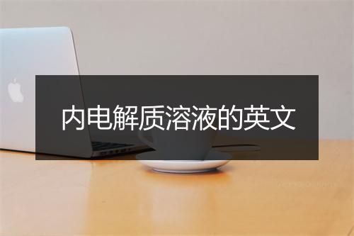 内电解质溶液的英文