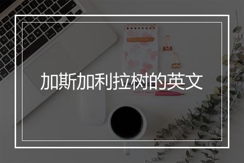 加斯加利拉树的英文