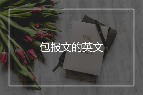 包报文的英文