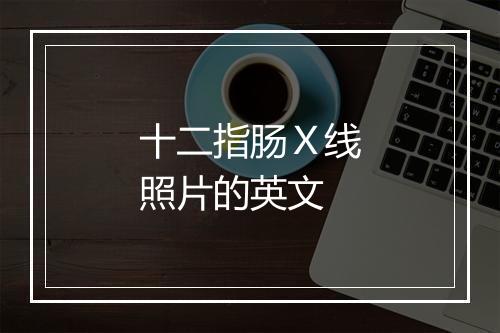 十二指肠Ｘ线照片的英文