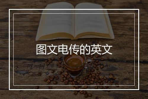 图文电传的英文