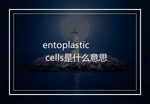 entoplastic cells是什么意思