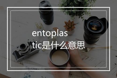 entoplastic是什么意思