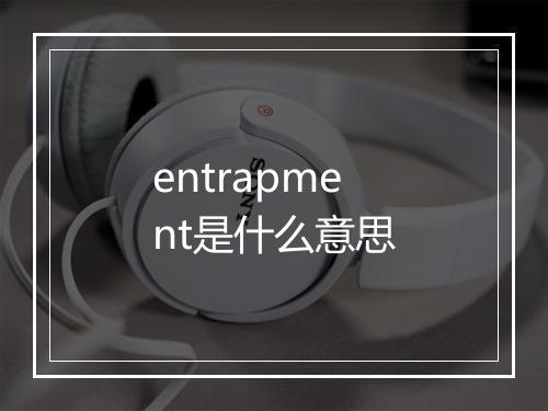 entrapment是什么意思