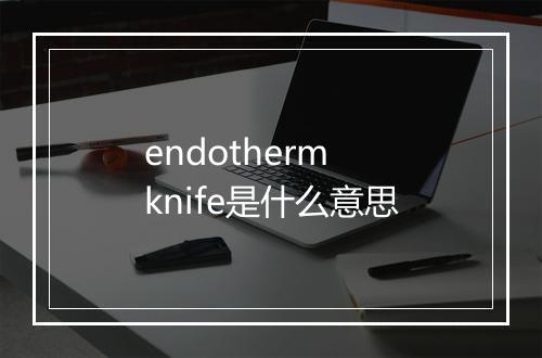 endotherm knife是什么意思