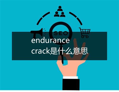 endurance crack是什么意思